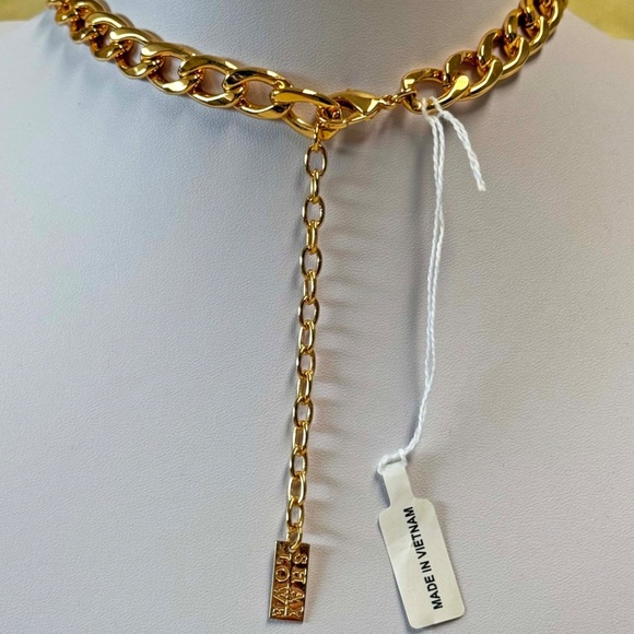 LARGE 2 ⅛ in. GENUINE CRYSTAL NECKLACE, by SHAY LOWE, LABRADOR COLOUR, PEAR SHAP - Picture 4 of 7